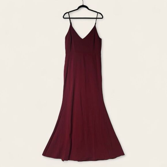 Lulus We Belong Together Burgundy Maxi Dress Size XL New - Picture 6 of 15